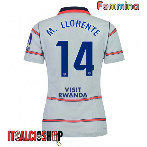 Atletico Madrid Marcos Llorente #14 Terza Maglia Femmina 2026-27 Manica Corta